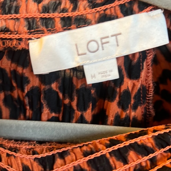 ORANGE CHEETAH PRINT BLOUSE - Picture 3 of 3